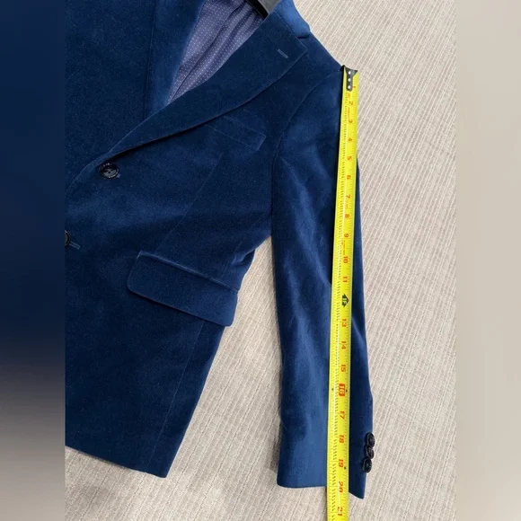 Boys Michael Kors Blue Velvet Blazer